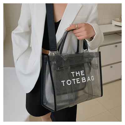 Tote Bag For Women Large Capacity Transparent PVC Crossbody Beach Bag