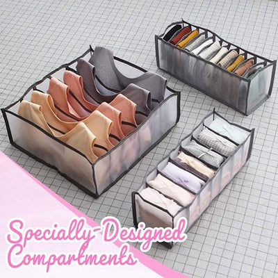 Storage Bag For Underwear Home Daily Gridding Clothes Storage