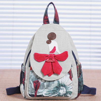 Large Capacity Ethnic Style Printing Backpack