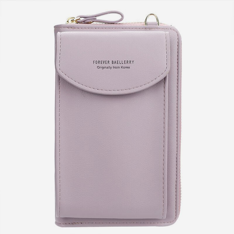 Large Capacity Elegant Long Crossbody Wallet With Phone Position