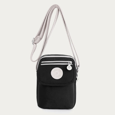 Mini Corssbody Bag Waterproof Nylon Solid Color Simple Shopping Bag
