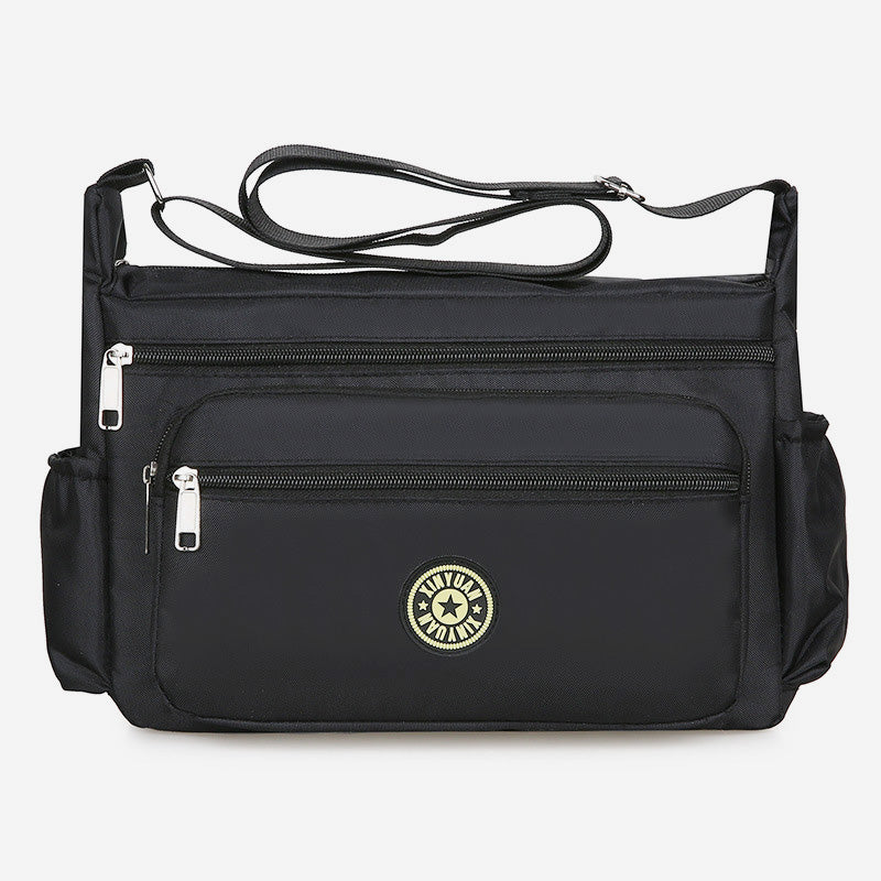Waterproof Multi-Pocket Printed Crossbody Bag
