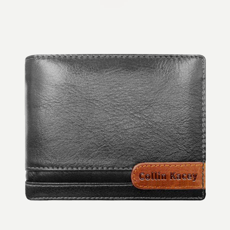 Mens Retro Bifold Short Roomy Leather Wallet Multi Style Optionals