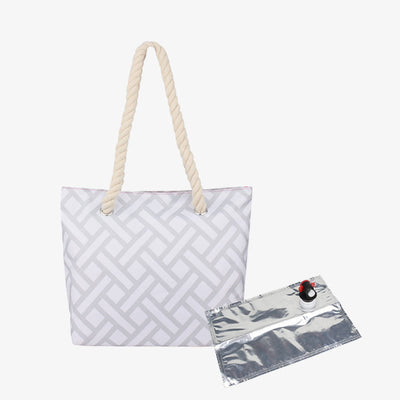 Large Beach Bag Tote Bag Waterproof Big Pool with Wine Container