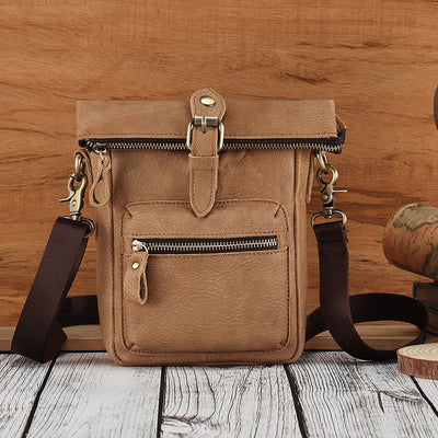 Waist Bag For Men Multifunctional Outdoor Sports Wear Belt Leather Bag