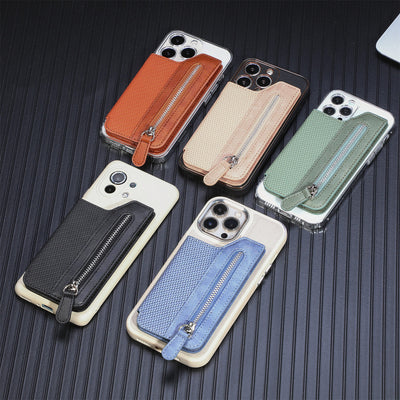Wallet For Phone Creative Stick Clamshell Style Back Card Holder