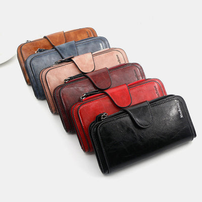 Multifunctional Vintage Large Capacity Long Wallet