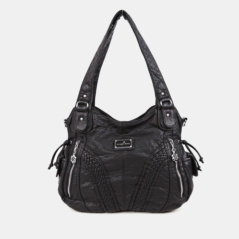 Women's Solid Color Hobo Bag