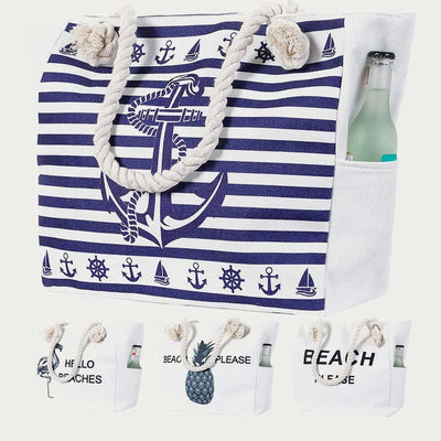 Tote For Daily Use Beach Travel Multi Function Canvas Bag