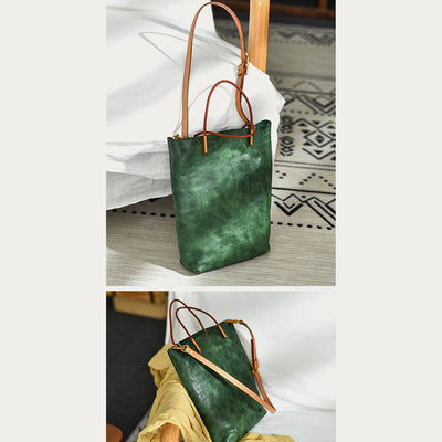 Handmade Crossbody Bag For Women Retro Simple Texture Shouder Bag