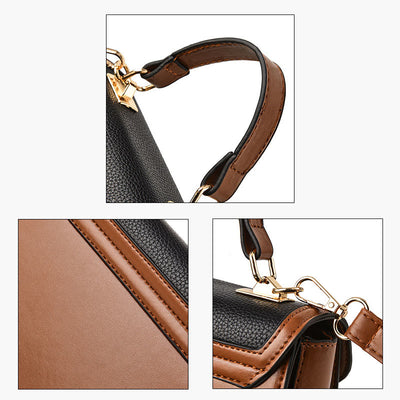Top-Handle Bag For Women Vintage Square Daily Shopping Crossbody Bag