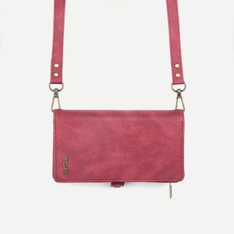 2 IN 1 Phone Bag Wallet Case for iPhone with Crossbody Strap
