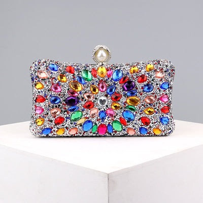 Diamond Encrusted Dinner Bag For Party Fashion Banquet Evening Bag