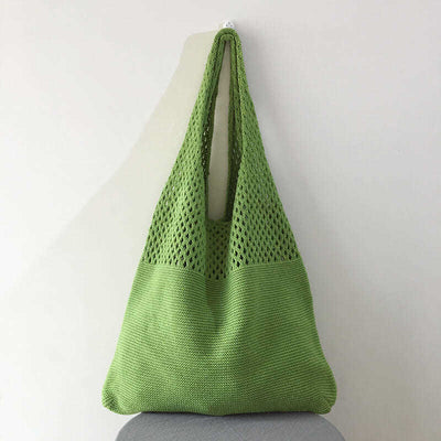 Tote Bag For Women Ethnic Style Wool Knitted Shoulder Bag