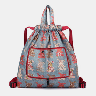 Multifunctional Foldable Backpack With Lanyard