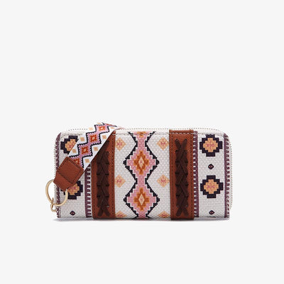 Bohemian Wallet Vintage Canvas Ethnic Style Small Clutch For Women
