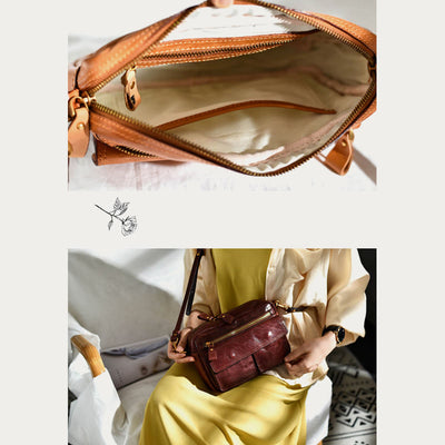 Handmade Crossbody Bag For Women Multi Pocket Fashion Daily Bag
