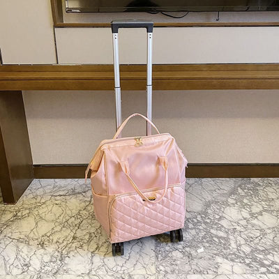 Detachable Travel Backpack Pull Rod Duffel Bag For Women Men
