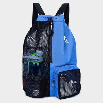 Swim Bag Drawstring Mesh Backpack for Swimming Gym Workout Gear