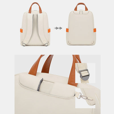 Women Functional Backpack Large Capacity Laptop Backpack with Hand Strap