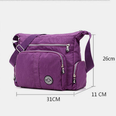 Large Capacity Waterproof Multi-Pocket Casual Crossbody Bag