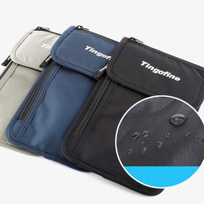 Waterproof RFID Blocking Travel Wallet Passport Holder Small Crossbody Purse