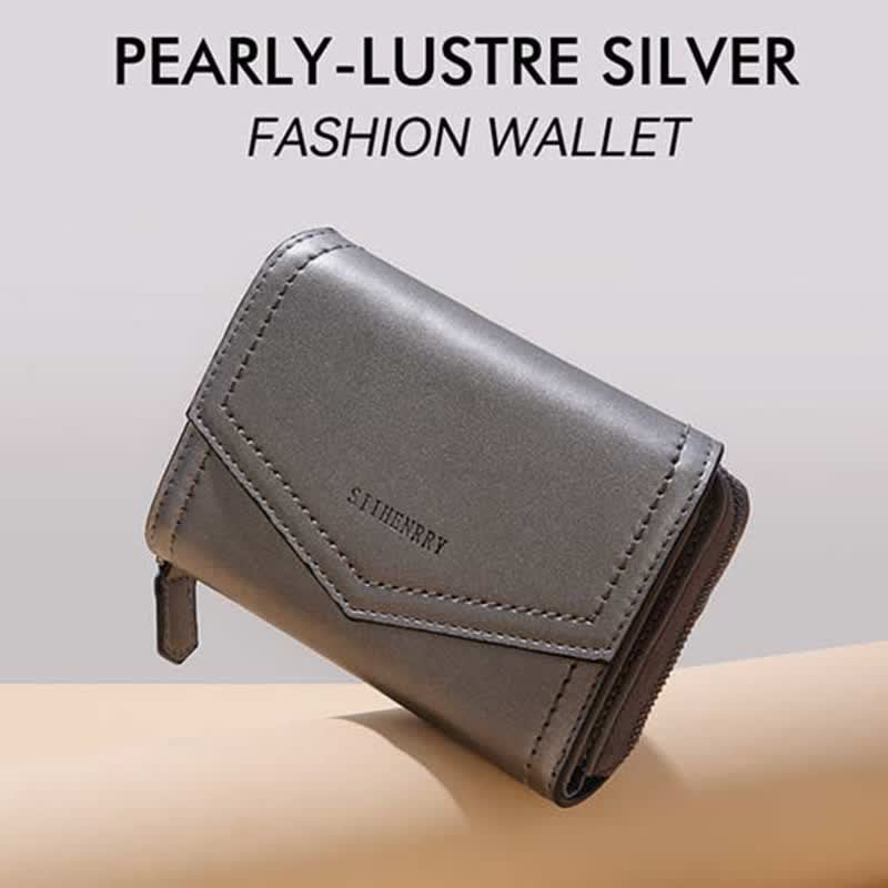 Women Short Bifold Wallet Faux Leather Purse RFID Blocking Card Holder