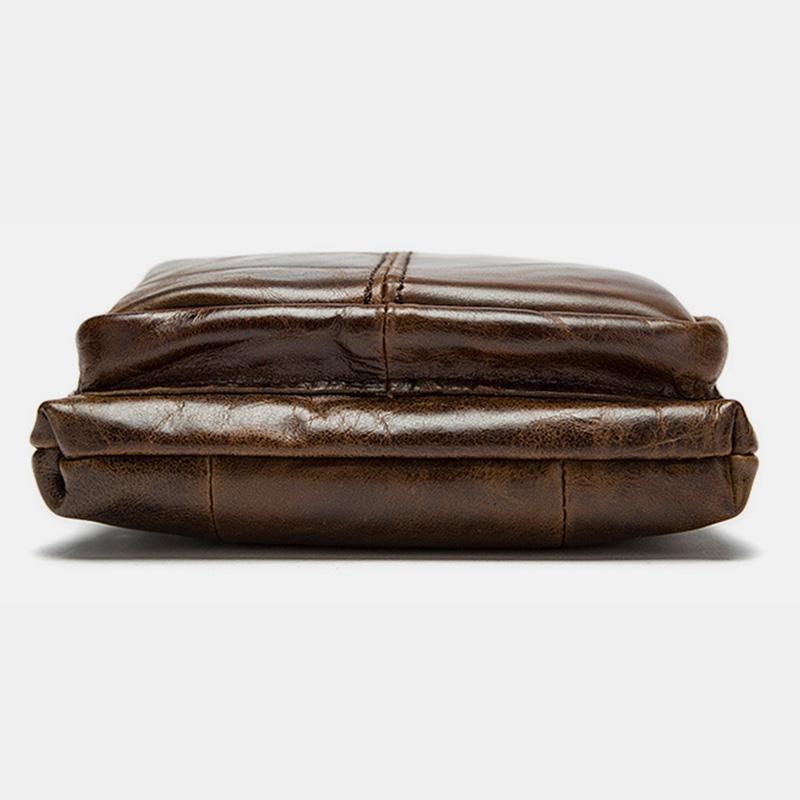 Genuine Leather Vintage Multi-function Crossbody Bag