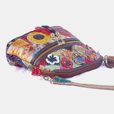 Large Capacity Flower Pattern Crossbody Bag