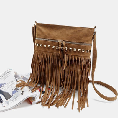 Fashion Large Capacity Tassel Crossbody Bag