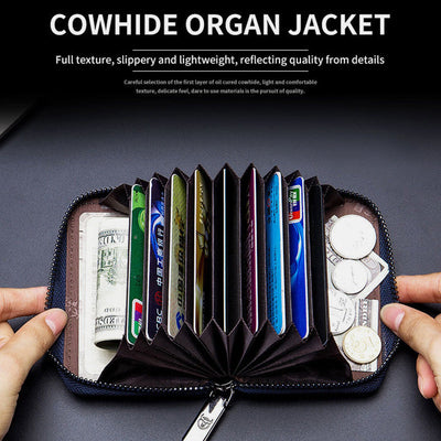 Real Leather Multifunctional Card Holder