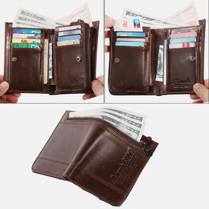 Large Capacity Bifold Retro Wallet