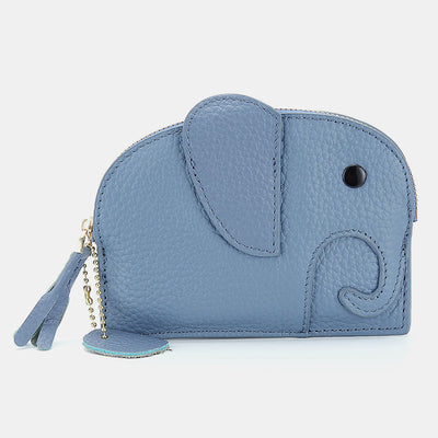 Cute Genuine Leather elephant coin bag Purse