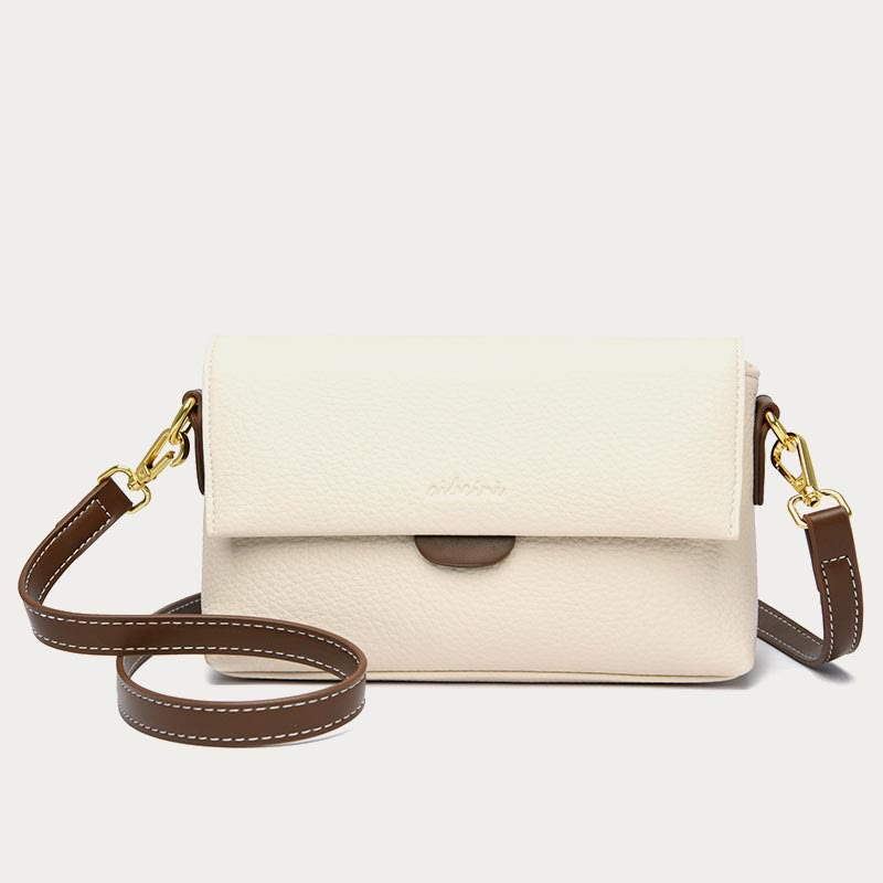 Faux Leather Crossbody Cell Phone Purse with 2 Shoulder Strap