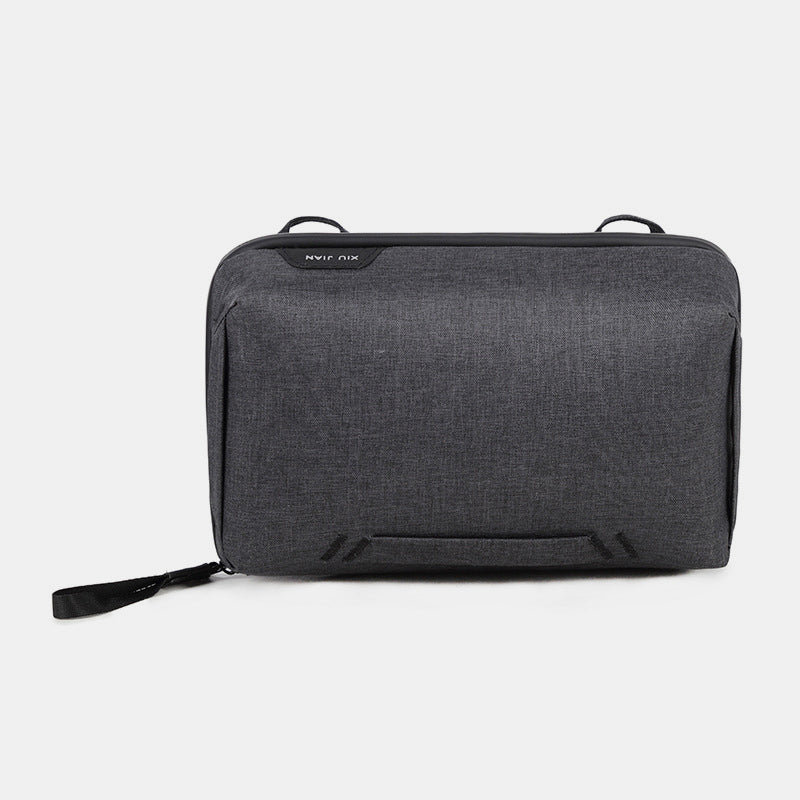 Lightweight Multi-Slot Zipper Storage Pouch Portable Electronics Organizer Makeup Bag