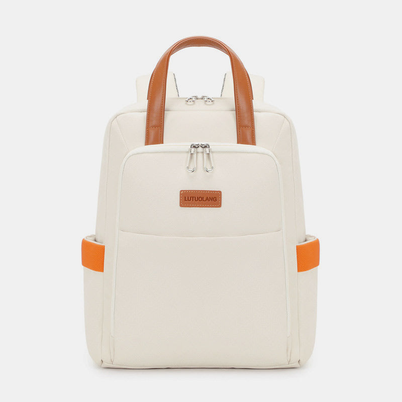 Women Functional Backpack Large Capacity Laptop Backpack with Hand Strap