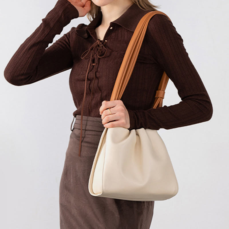 Elegant Crossbody Bag For Women Soft Leather Cloud Pattern Bag