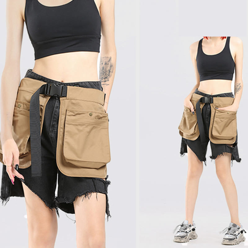 Retro Waist Bag for Women Men Functional Tool Waist Bag Apron