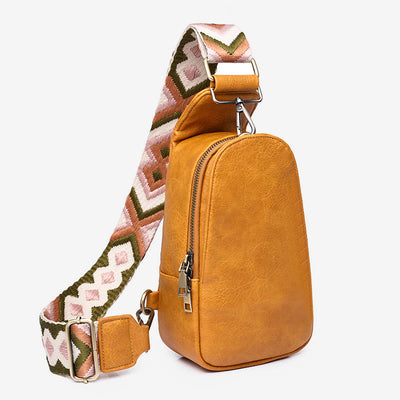 Sling Bag For Women Lightweight Wide Straps Leather Shopping Bag
