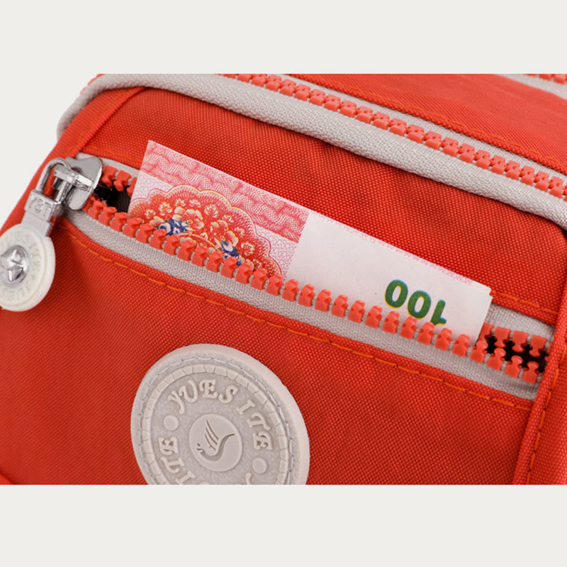 Mini Corssbody Bag Waterproof Nylon Solid Color Simple Shopping Bag