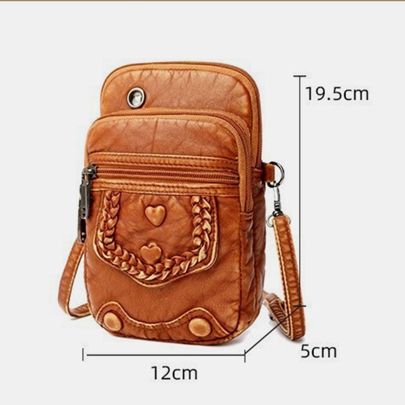 Large Capacity Retro Mobile Phone Bag Crossbody Bag