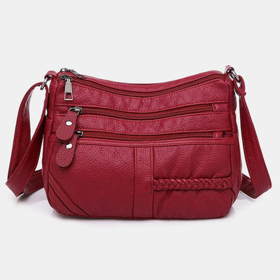 Multi-pocket Solid Crossbody Bag