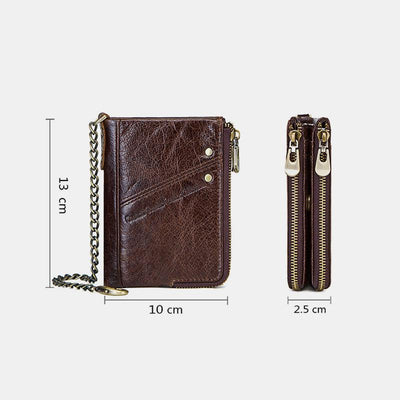 Casual RFID Multifunctional Wallet With Chain
