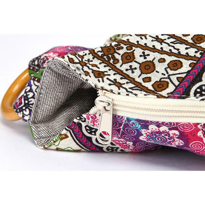 Women's Floral Ethnic Style Tote
