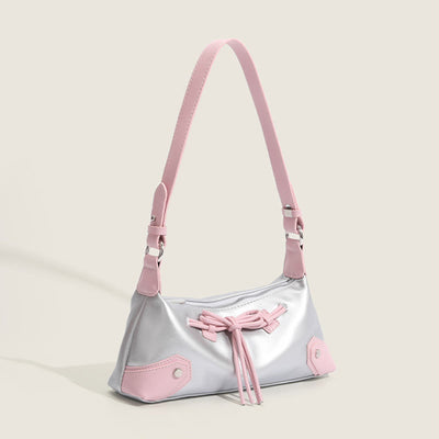 Shoulder Bag For Women Light Color Vegan Leather Daily Purse