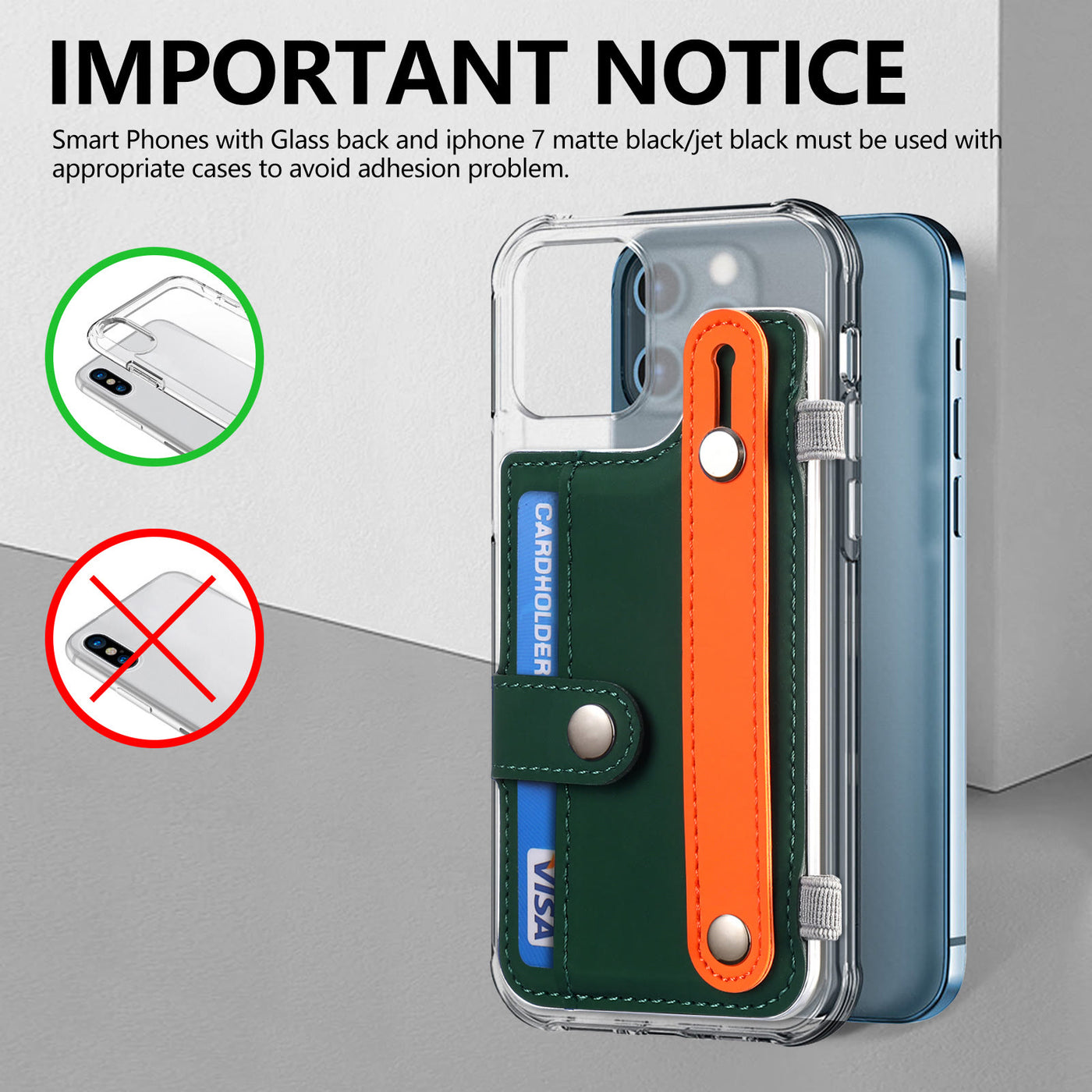 Universal Phone Wallet Credit Card Phone Grips Mini Phone Wallet Stick