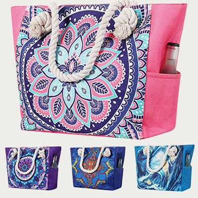 Tote For Daily Use Beach Travel Multi Function Canvas Bag