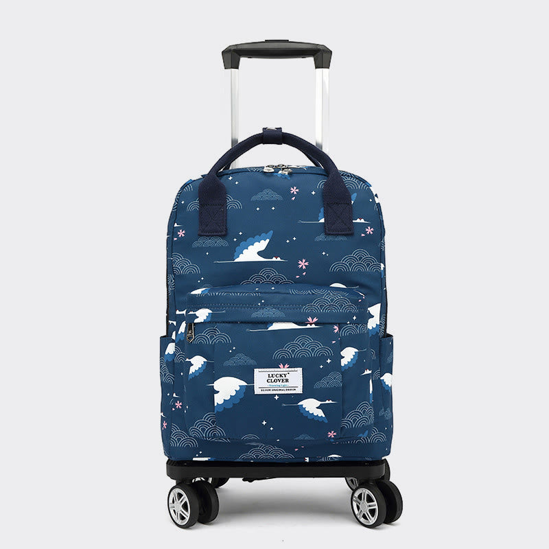 Tote Bag For Travel Waterproof Pull Rod Bag Folding Backpack