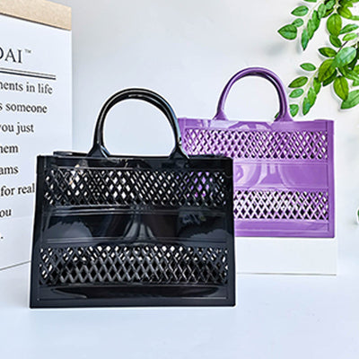 Large Capacity PVC Beach Bag Tote Handbag for Storage Holiday