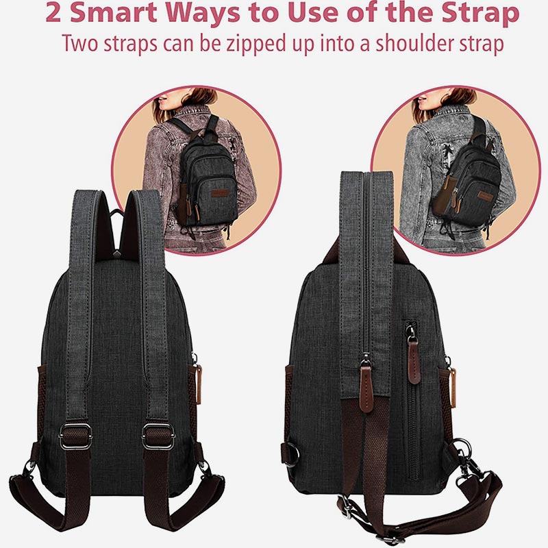 Multi-Carry Large Capacity Waterproof Anti-theft Sling Bag Backpack